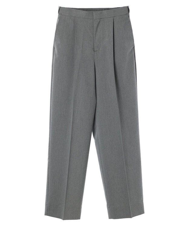 Green Parks きれいシルエットパンツII（ワイドストレート） Gray Mixture