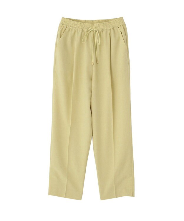 YECCA VECCA 【UVカット】サラサライージーテーパードパンツ Yellow