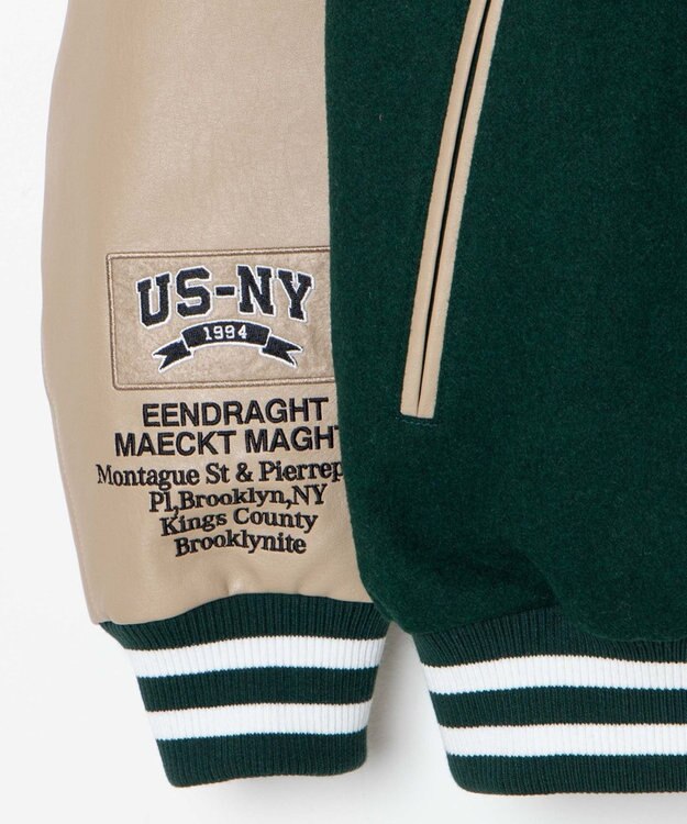 WEGO メルトンワッペンスタジャン ダークグリーン