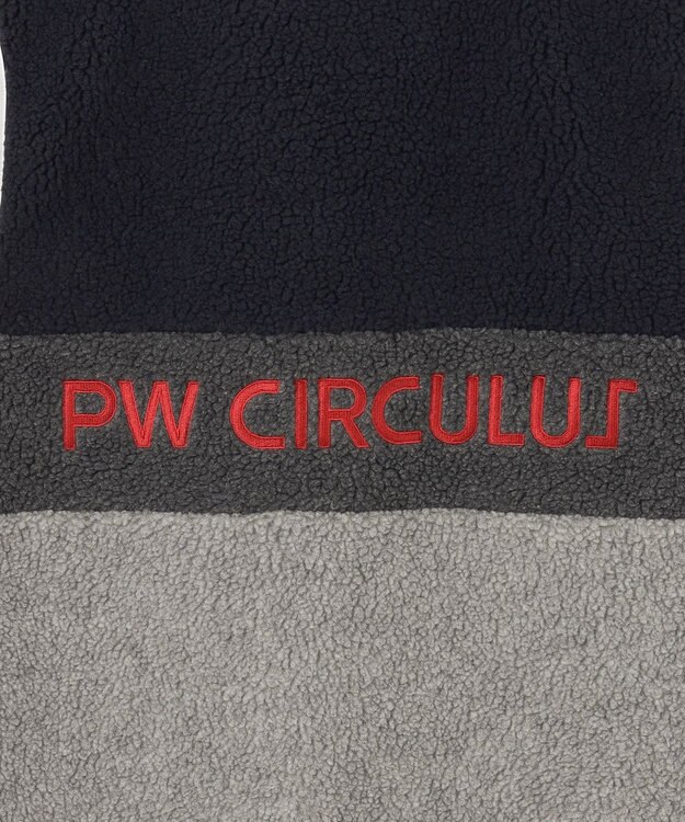 PW CIRCULUS 【MEN】【撥水/防風】ボア ジップアップ ベスト ネイビー系