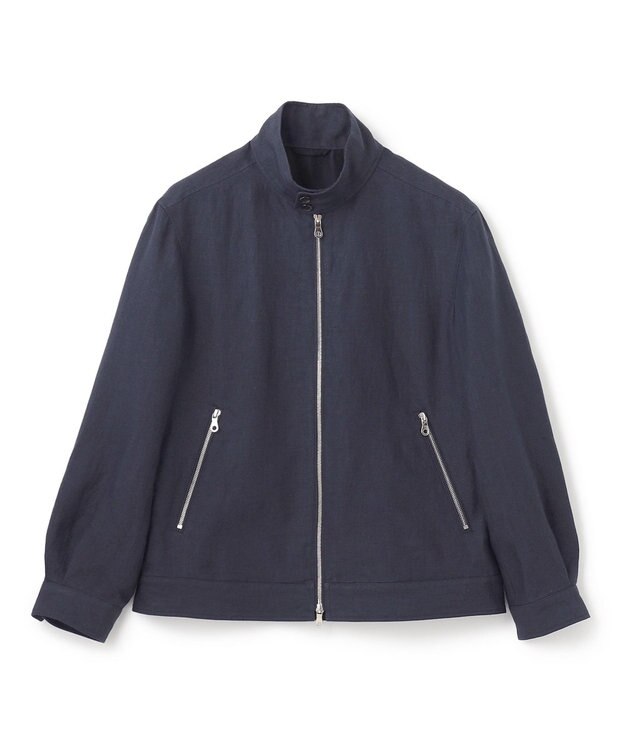 JOSEPH HOMME ベルギーリネンオックス　スウィングトップ ネイビー系