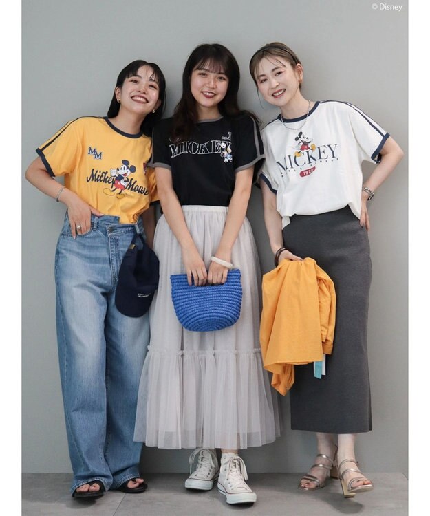 AMERICAN HOLIC ラインＴシャツ　Ｏｆｆ　Ｗｈｉｔｅ／Ｄｉｓｎｅｙ Off White