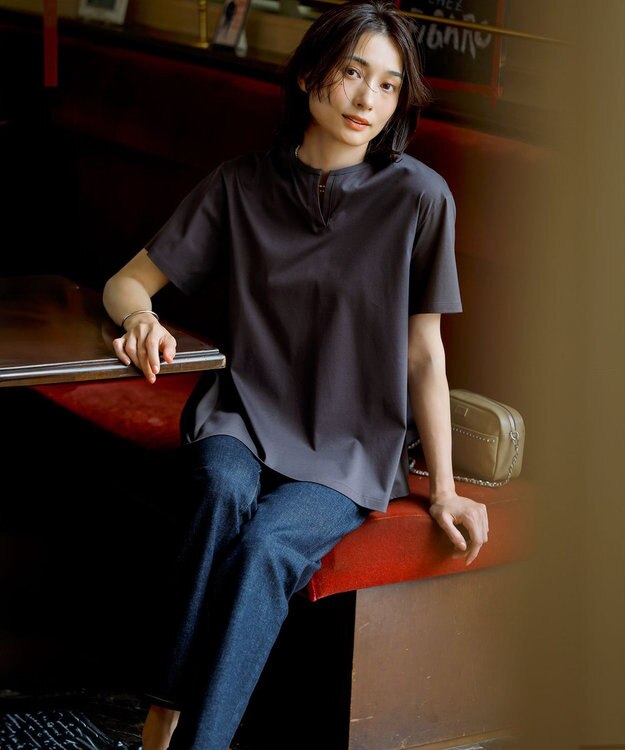 23区 【洗える】23区DENIM ボーイズテーパード パンツ ネイビー系