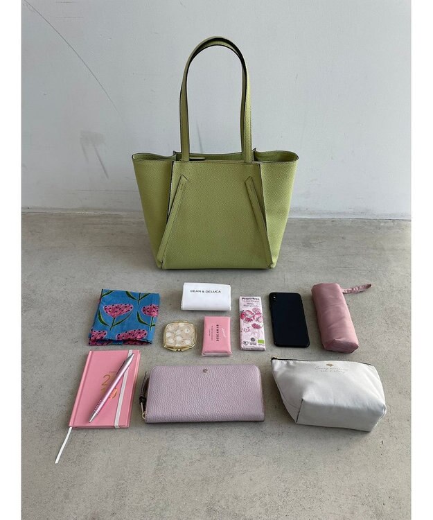 PELLE BORSA B5レザートート Fine フィーネ 5441 レタスグリーン