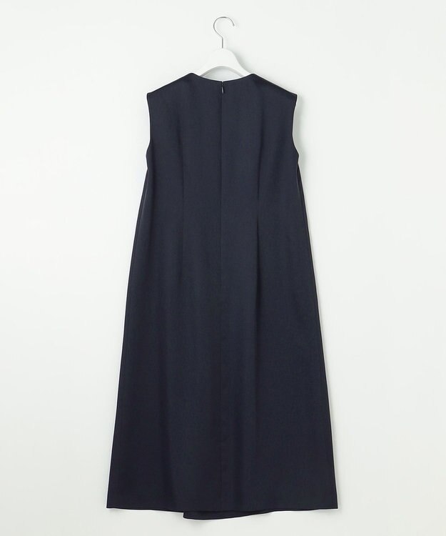 23区 【APPLAUDIR】ノーブルサテン ビジューデザインドレス ネイビー系