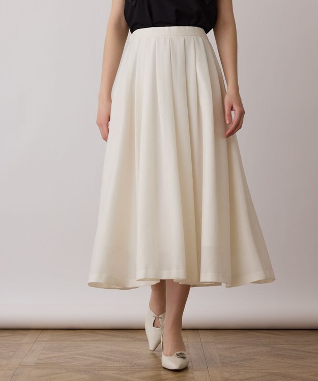 GRACE CONTINENTAL シアーメッシュスカート キナリ