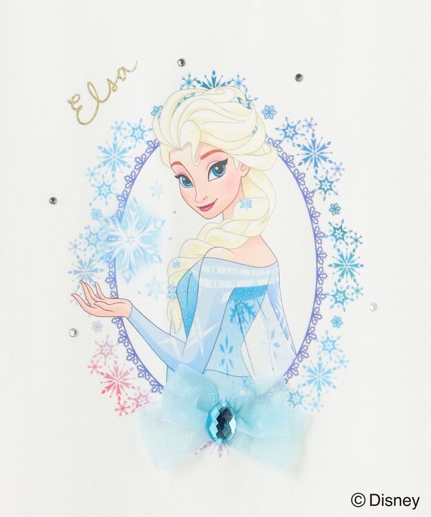 ANY KIDS 【ディズニープリンセス/フローズン】アート プリント Tシャツ オフホワイト<エルサ>