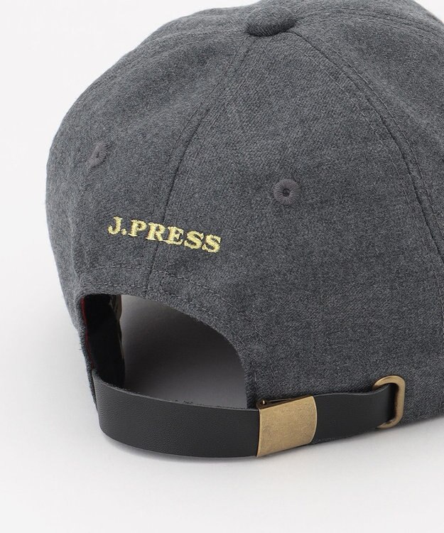 J.PRESS MEN ペピンサキソニー ロゴキャップ ライトグレー系