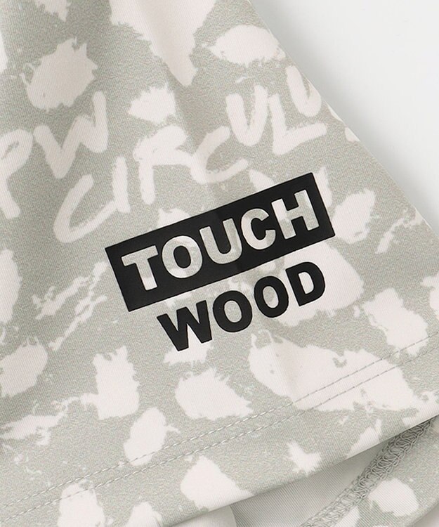 PW CIRCULUS 【WOMEN】【ストレッチ/UVケア】アニマルプリント ロゴ モックネック シャツ ホワイト系5