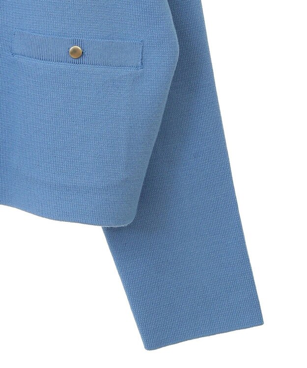 earth music&ecology スポンディッシュポケット付きカーディガン Blue