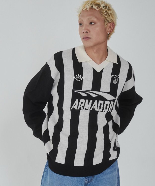 WEGO ゲームロゴニットプルオーバー ブラック