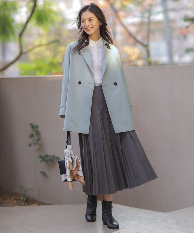 J.PRESS LADIES S Artirosa トレンチ コート スモーキーミント系