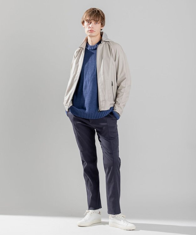 JOSEPH HOMME ラーナヴァージンメリノ　クルーネックニット ネイビー系