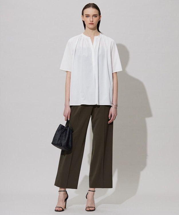 ICB L 【洗える】 サラドラトリコット カットソー オフホワイト系