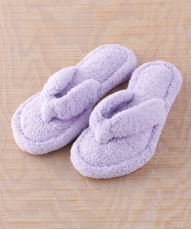UCHINO タオルサンダルスリッパ「リラックス」【Lサイズ25-27cm】 ライトヴァイオレット