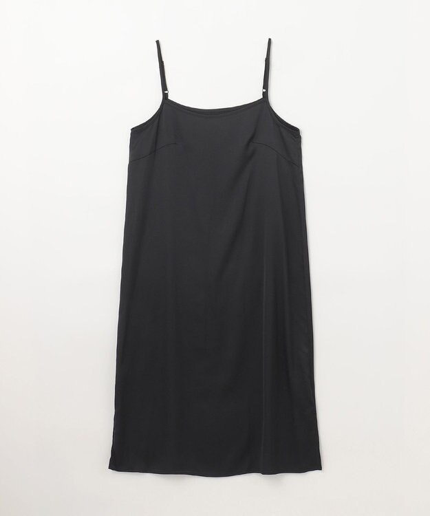 GRACE CONTINENTAL シアーチェックシャツワンピース ブラック