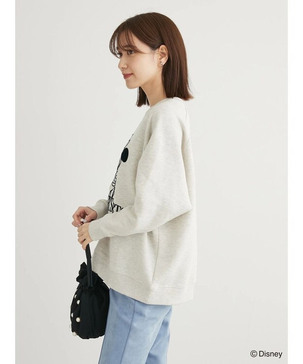 Green Parks Ｄｉｓｎｅｙ／裏起毛フロッキープリントスウェット Oatmeal