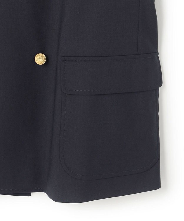 J.PRESS MEN 【J.PRESS ORIGINALS】【UNISEX】Wool Polyester Stretch Toropical 4B Blazer / Baggy-Fit ネイビー系