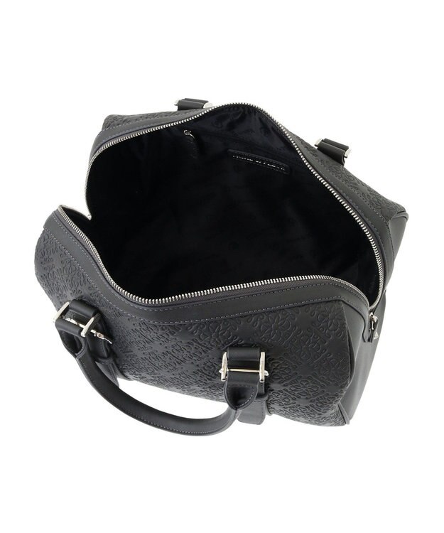 Maison de FLEUR ＦＬＥＵＲモノグラムボストンバッグ Charcoal Gray