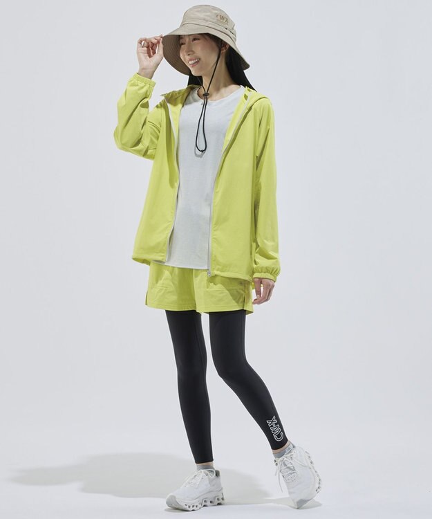 CW-X 【UNISEX】 CW-X トップス フード付きジャケット 長袖 水陸両用 はっ水(本体) UＶカット率90％以上（本体） ユニセックス DWR509 /ワコール イエロー