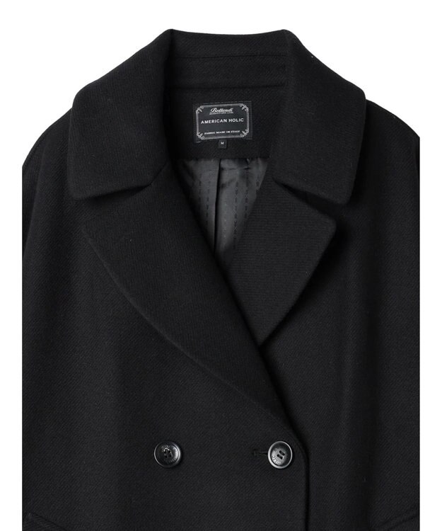 AMERICAN HOLIC 【匠】ドロップショルダーチェスターＢＩＧコート Black
