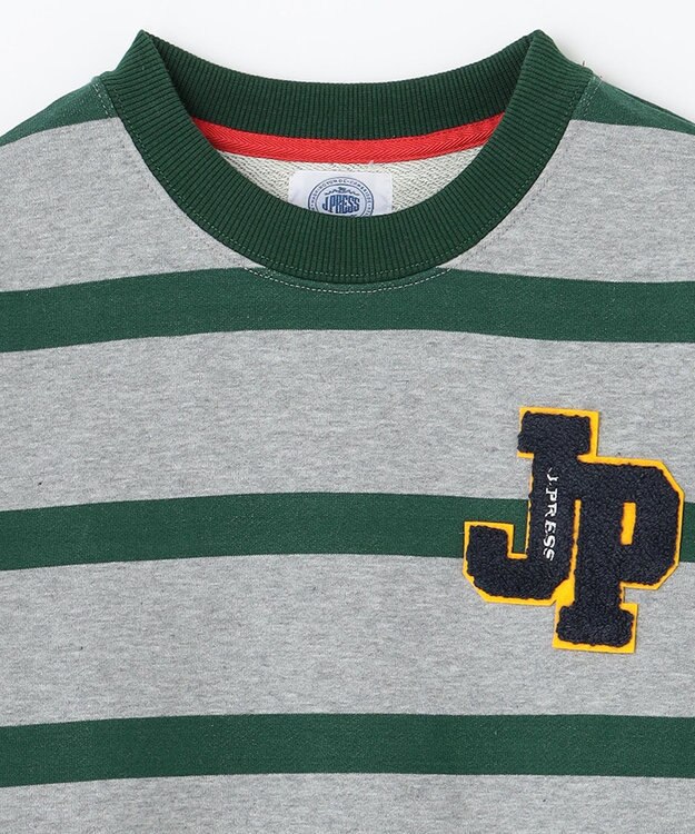 J.PRESS KIDS 【110-130cm】ボーダートレーナー グレー系1