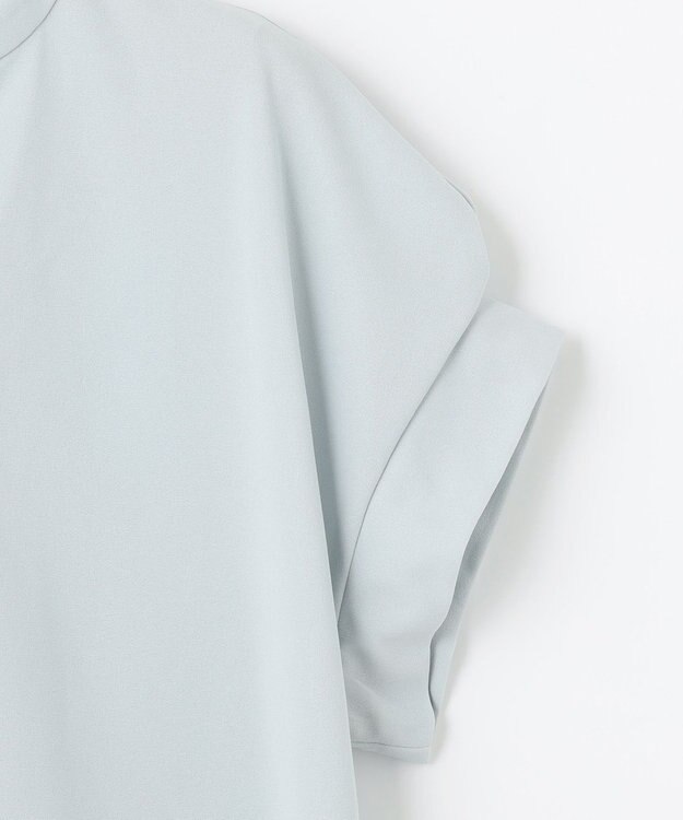 組曲 S 【WEB限定】ライトジョーゼットスキッパー ブラウス サックスブルー系