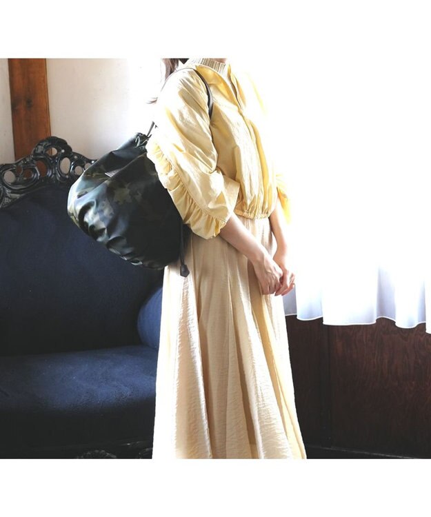 Regalo Felice 【軽量 / 大容量 / フォルムが変えられる】巾着トート / REGALO OLC(オリーブ×ブラウン)