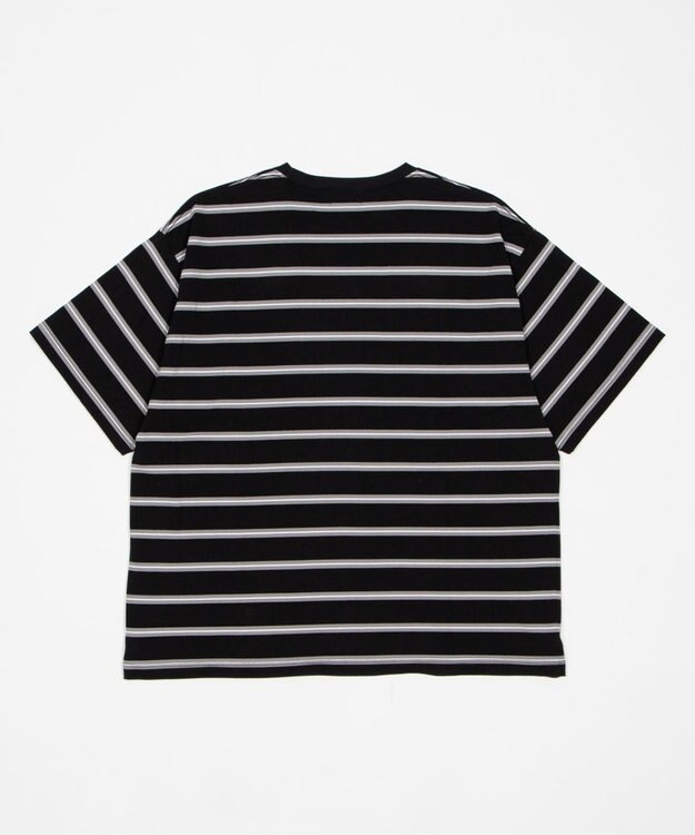 WEGO 【機能T】接触冷感マルチボーダーT（SS） ブラック