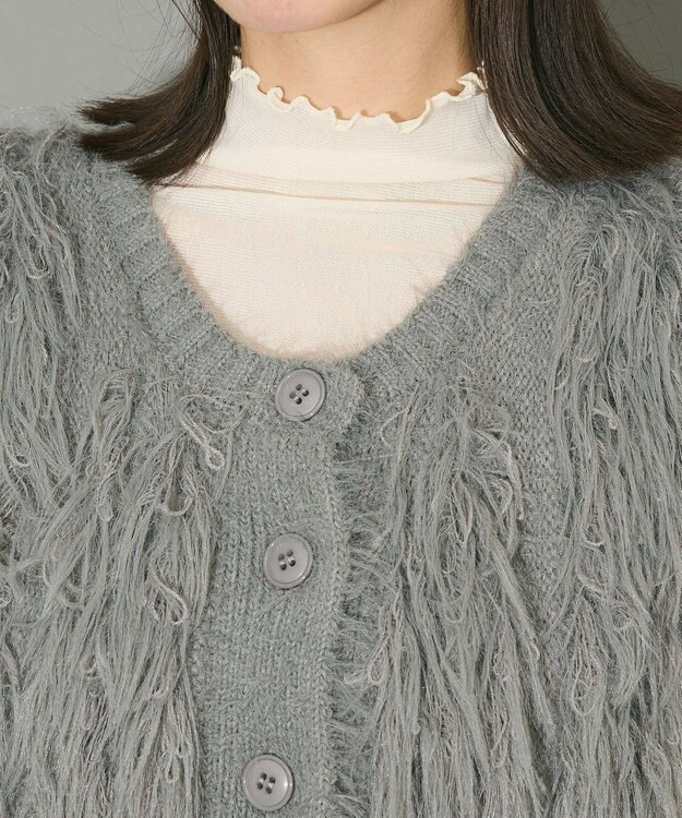 Green Parks フェザーニットベスト Gray