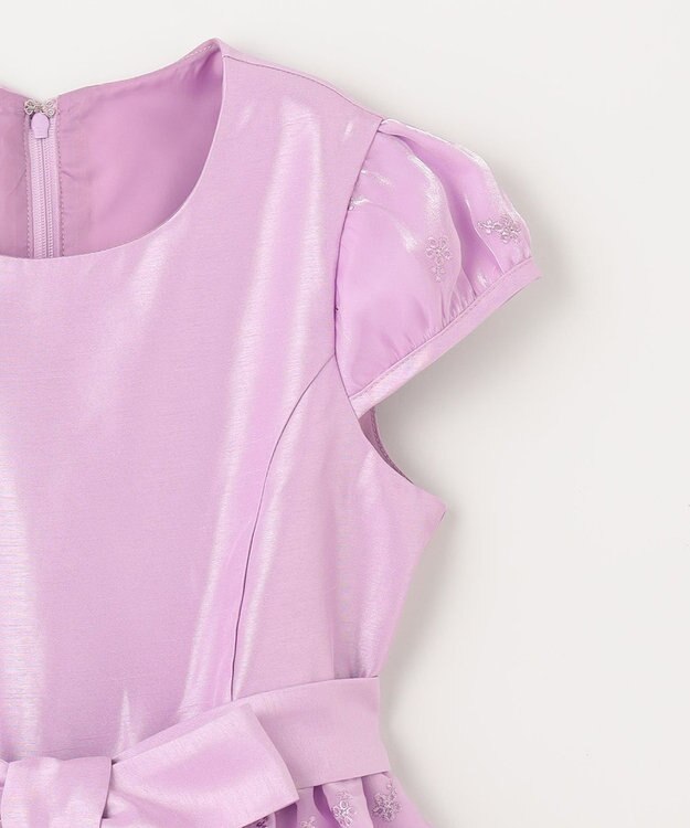 ANY KIDS バックサテンシャンタン ドレス ラベンダー