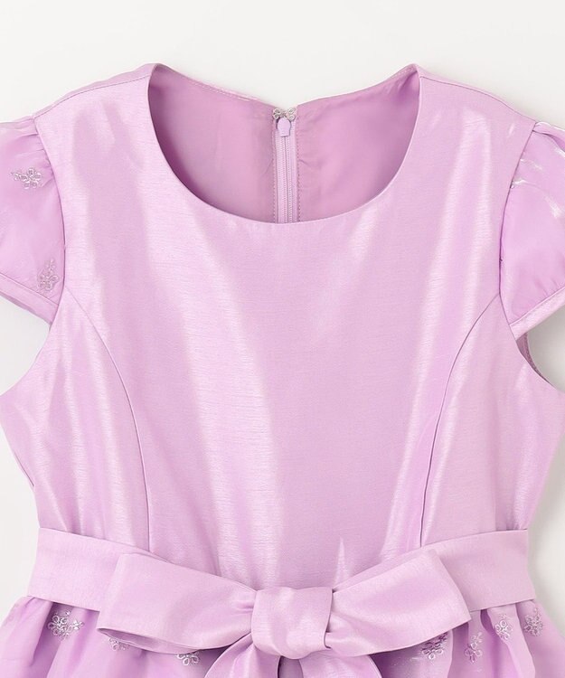 ANY KIDS バックサテンシャンタン ドレス ラベンダー