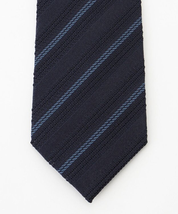 JOSEPH ABBOUD  【日本製】トーナルレジメンタル ネクタイ ネイビー系1