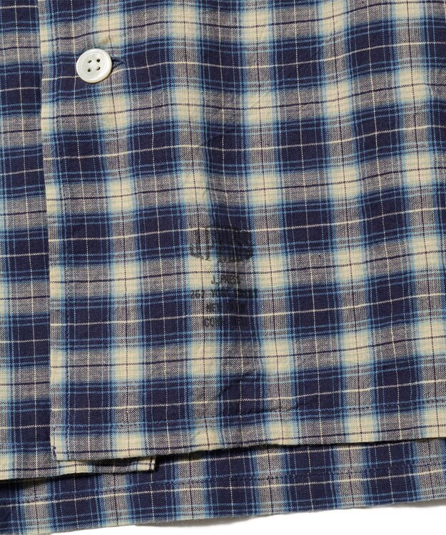 J.PRESS MEN 【J.PRESS ORIGINALS】【UNISEX】Indian Madras Open Shirts / Baggy-Fit ネイビー系4