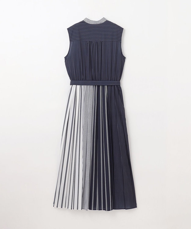 GRACE CONTINENTAL ストライププリントワンピース ネイビー
