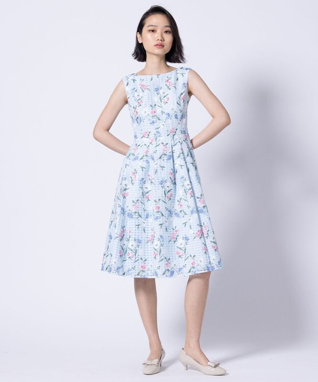 TOCCA 【洗える・消臭】TULIP EMBROIDERY ドレス ミント系