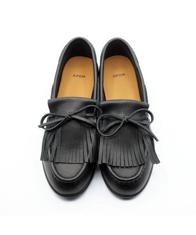 APOM フリンジモカシン15 ブラック