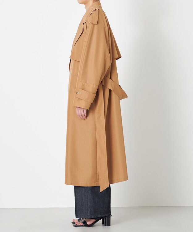 NAVE 【ReNAVE・セットアップ可/撥水加工/防シワ】ポリエステルタッサー コート キャメル系