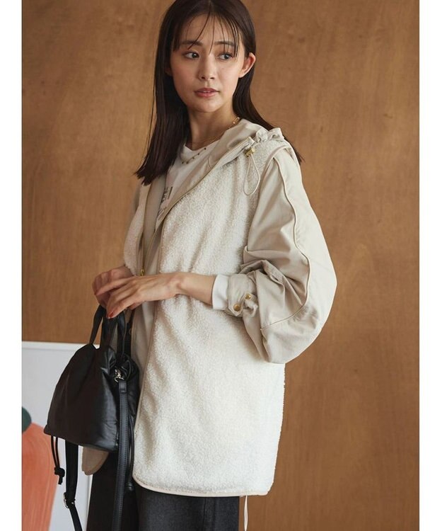 Green Parks ＢＰ　パイピングライトボアベスト Off White