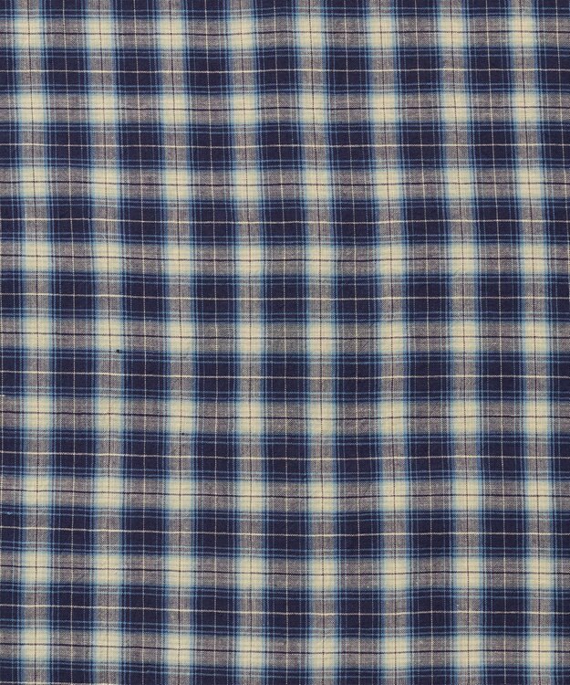 J.PRESS MEN 【J.PRESS ORIGINALS】【UNISEX】Indian Madras Open Shirts / Baggy-Fit ネイビー系4