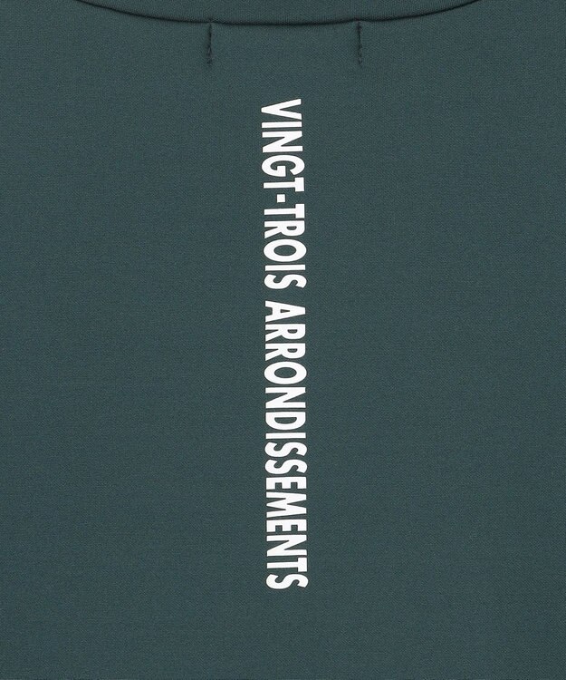 23区GOLF 【MEN】ストレッチ裏フリース モックネック ダークグリーン系