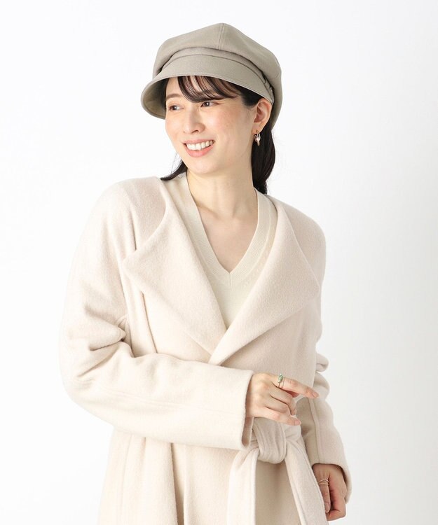 MOONBAT FURLA(フルラ) 6方キャスケット 日本製 ベージュ