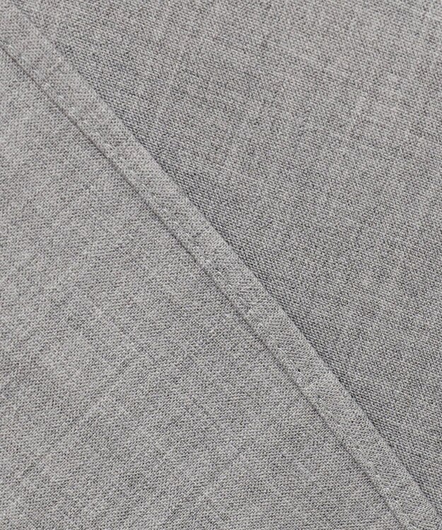 UNFILO ウールライク バンドカラーシャツ トップグレー