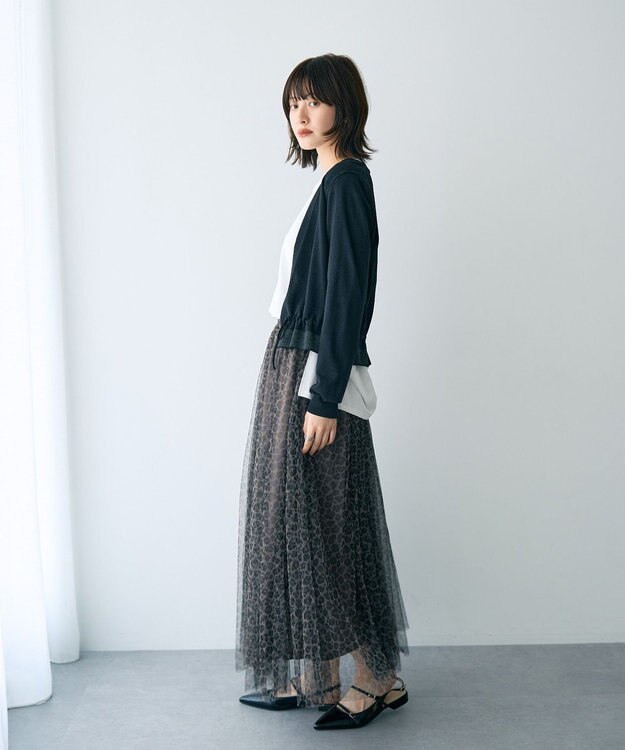 YECCA VECCA プリントチュールスカート Multi