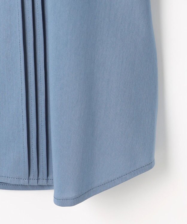 J.PRESS LADIES コンパクトトリコット シャツライク カットソー ブルー系