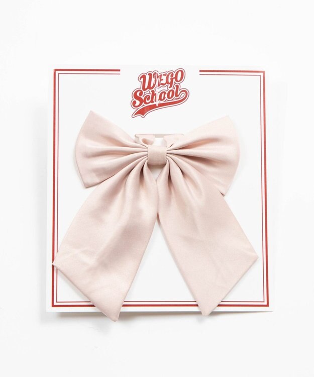 WEGO 【SCHOOL ITEM】ムジスクールリボン ピンク