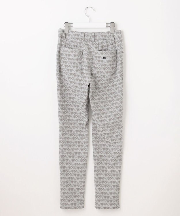23区GOLF 【WOMEN】エンブレム柄ジャガードスキニーパンツ ライトグレー系5
