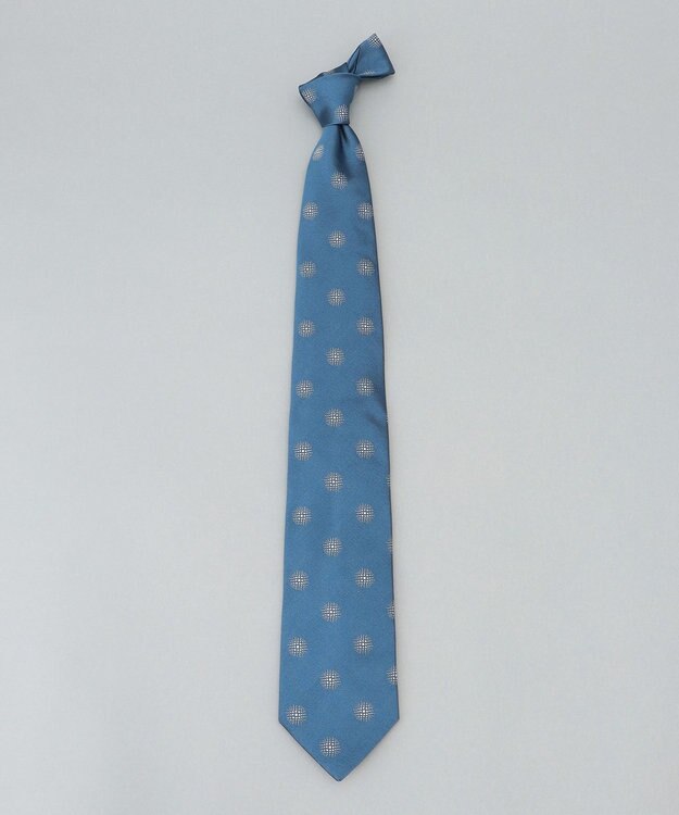 GOTAIRIKU 日本縫製/オリジナル柄【Fermo Fossati】ネクタイ_小紋柄 ターコイズブルー系8