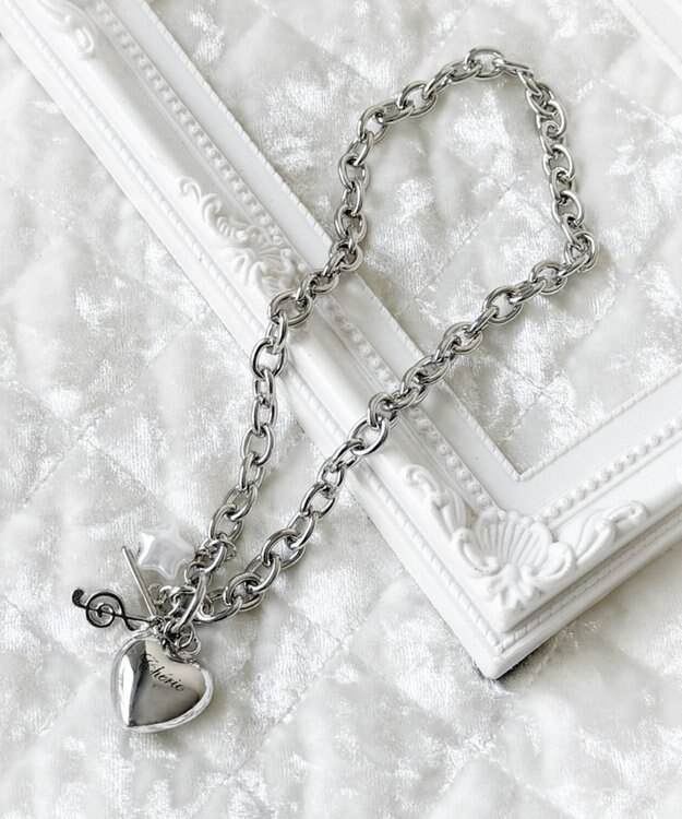 WEGO Lハートモチーフチャームネックレス 柄3