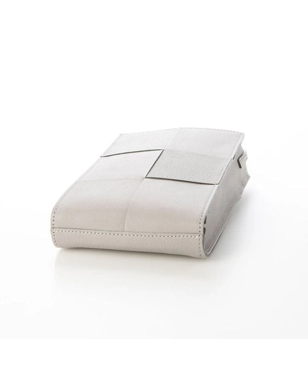 UNBILLION ペルケ perche / イントレチャート姫路レザーショルダー ライトグレー